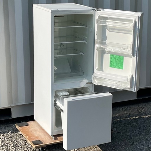 高圧洗浄済み ! !◇ヤマダ ノンフロン冷凍冷蔵庫 156L 2021年製 2ドア YRZ-F15G1 