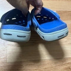 長靴とクロックスの画像