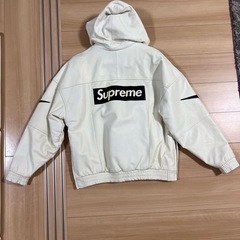supreme×NIKE レザーアノラック　の画像