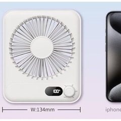 ポータブル卓上ミニ扇風機の画像