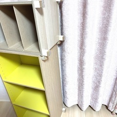 カラーボックスDIY 子供カウンターの画像