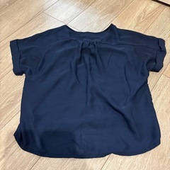 【美品】【ロペピクニック】ネイビー レース トップス ビジュー　半袖Mの画像