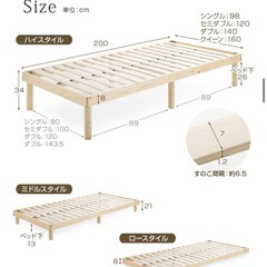 セミダブルベッド　マットレス　無料の画像