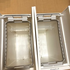 KEYUCA 両開きダストボックス　　2点セットの画像
