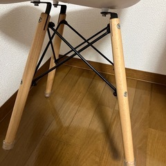 訳あり　ホワイト　チェア　2脚セットの画像