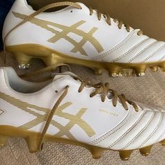 ASICS PRO ホワイト/ゴールド スパイクシューズ 28cmの画像