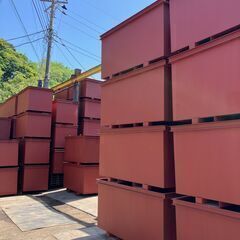 [PL保険加入] 鉄箱 2m×1m バッカン ゴミ箱 産廃 産業...