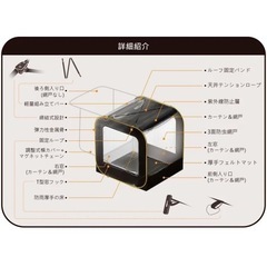 カースル 車連結テント 車中泊 キャンプ MOGICS CARSULE ④の画像