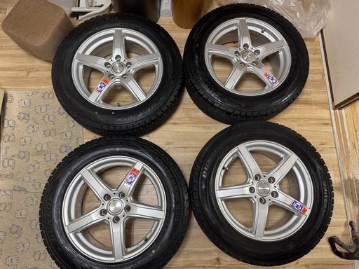 225/60R17 スタッドレス　１7インチ　5H　17X7J アルミ4本セット