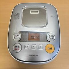 アイリスオーヤマ 5.5合炊き IHジャー炊飯器 ERC-IE50（ホワイト）2019年製の画像
