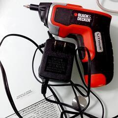 ブラックアンドデッカー BLACK&DECKER★家庭電動ドライバー★コードレスの画像