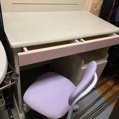 子供勉強机と椅子　セットの画像