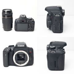 【全国送料無料】 Canon EOS Kiss X8i✨ カメラバッグ付き✨ Wi-Fi転送OK✨超望遠レンズセット ✨ 届いたらすぐに使えます✨ キヤノン キャノンの画像