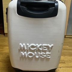 ミッキーマウス キャリーケース ホワイト 機内持ち込みサイズ ディズニーの画像