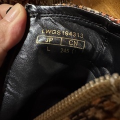 【美品】Lily Brown パイソン柄ショートブーツ（Lサイズ／24.5cm）の画像