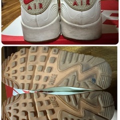【USED】NIKE AIR MAX 90 VT QS（レディース 24cm）ホワイト×レッド×限定モデルの画像
