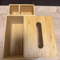 ベッドソファ、テーブル、ティッシュBOXセットの画像