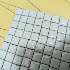 タイル　1cm角　淡い　グリーン　の画像