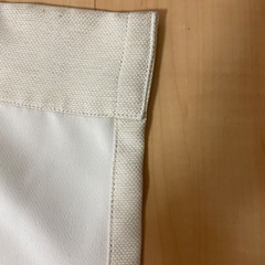 無印ノンプリーツカーテン（ベージュ）無料で譲りますの画像