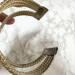 🤍大きめのバングル　ゴールド　の画像