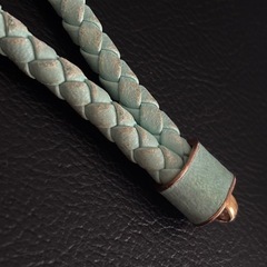 ボッテガヴェネタキーホルダー Bottega Veneta 水色　キーホルダーの画像