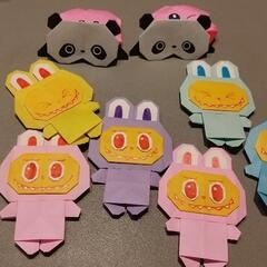 ゆるキャラ風 折り紙セットの画像