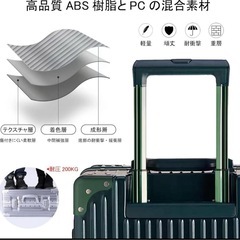 スーツケース アルミ キャリー ケース機内持ち込みの画像
