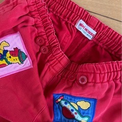 ミキハウス 赤色 LL パンツの画像