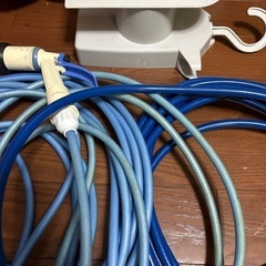 GYP0907 散水ノズル付きホース2本　ホース掛けの画像