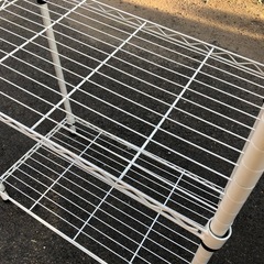 軽量スチールラック3段 白  60cm×35cm×高さ92cmの画像