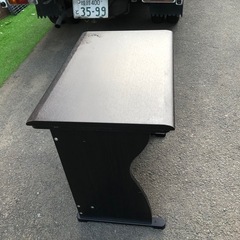 1人用テーブル/デスク ブラック 実はコタツです 75cm×50cm×高さ72cmの画像