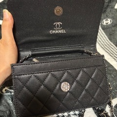 CHANEL チェーンバッグ ブラックの画像