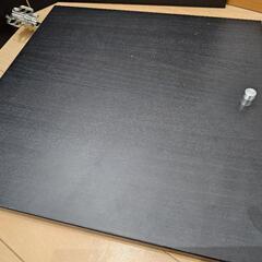 東京都東村山市直接引き取り！IKEA KALLAX カラックスインサート 扉 ブラックブラウン 33×33cmの画像