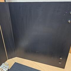 東京都東村山市直接引き取り！IKEA KALLAX カラックスインサート 扉 ブラックブラウン 33×33cmの画像