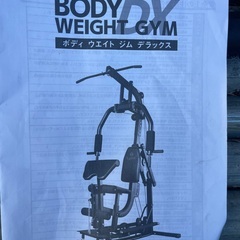 ホームジム マルチ トレーニング 器具 セット 総合 大型 ワイヤー式 マシン 重りの無い静音設計 BODY WEIGHT GYM DX LS-SA-690の画像