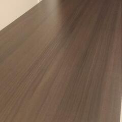 ニトリ 折りたたみテーブル ダークブラウンの画像