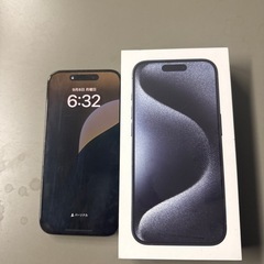 iPhone15pro 128GB ブルーチタニウム  美品の画像