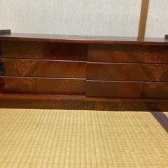 レトロ　ローキャビネット　収納ボックス 衣装ケース 木箱 ベンチ 　テレビ台の画像