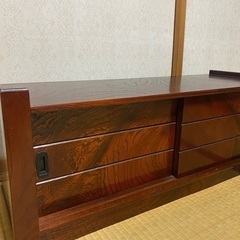 レトロ　ローキャビネット　収納ボックス 衣装ケース 木箱 ベンチ 　テレビ台の画像