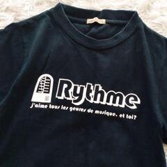 ★美品★【M】ロゴ　半袖Tシャツ　クルーネック　黒　英字　レディースの画像