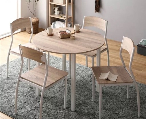 ダイニングテーブル　テーブルセット　イス　丸テーブル