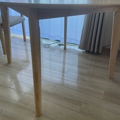 ダイニングテーブル　円形　ナチュラル　120cmの画像