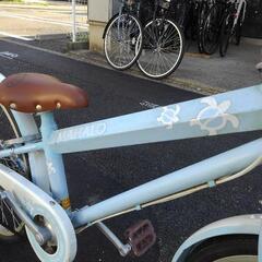 9/10・9/11連休します。中古子供自転車３７４３　前後タイヤ新品！　２２インチ　６段ギヤ　LEDダイナモライト　 身長１２７㎝前後の画像