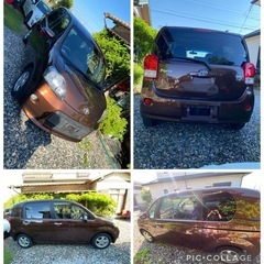 車検付き　平成25年 トヨタ ポルテ X 1.3L ブラウン 走行9.3万km ワイド電動スライドドア 評価4点 修復歴なしの画像