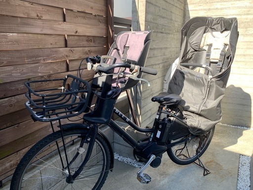 【なんでも問合せください】子ども乗せ電動自転車　ブリヂストン　ハイディツー　黒