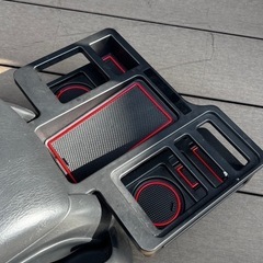 ハイエース200系ワイド用コンソール☆ドリンクホルダー付きの画像