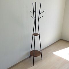 ポールハンガー（棚付き）【小金井市民限定】（小金井市再生家具）品番：09-02-09 ※新規優先の画像