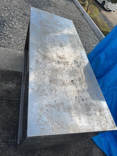 【中古】業務用 ステンレス 調理台 W150 D60 H80cm 厨房 1500 引違い 扉付 作業台 片面 引き違い キャビネット