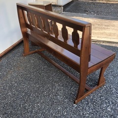 木製ベンチ セットの画像