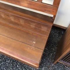 木製ベンチ セットの画像